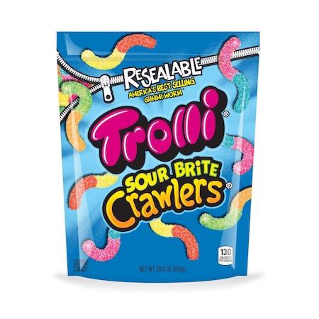 Trolli Trolli Resealable Sour Brite Crawlers 28.8 oz., PK6 2180